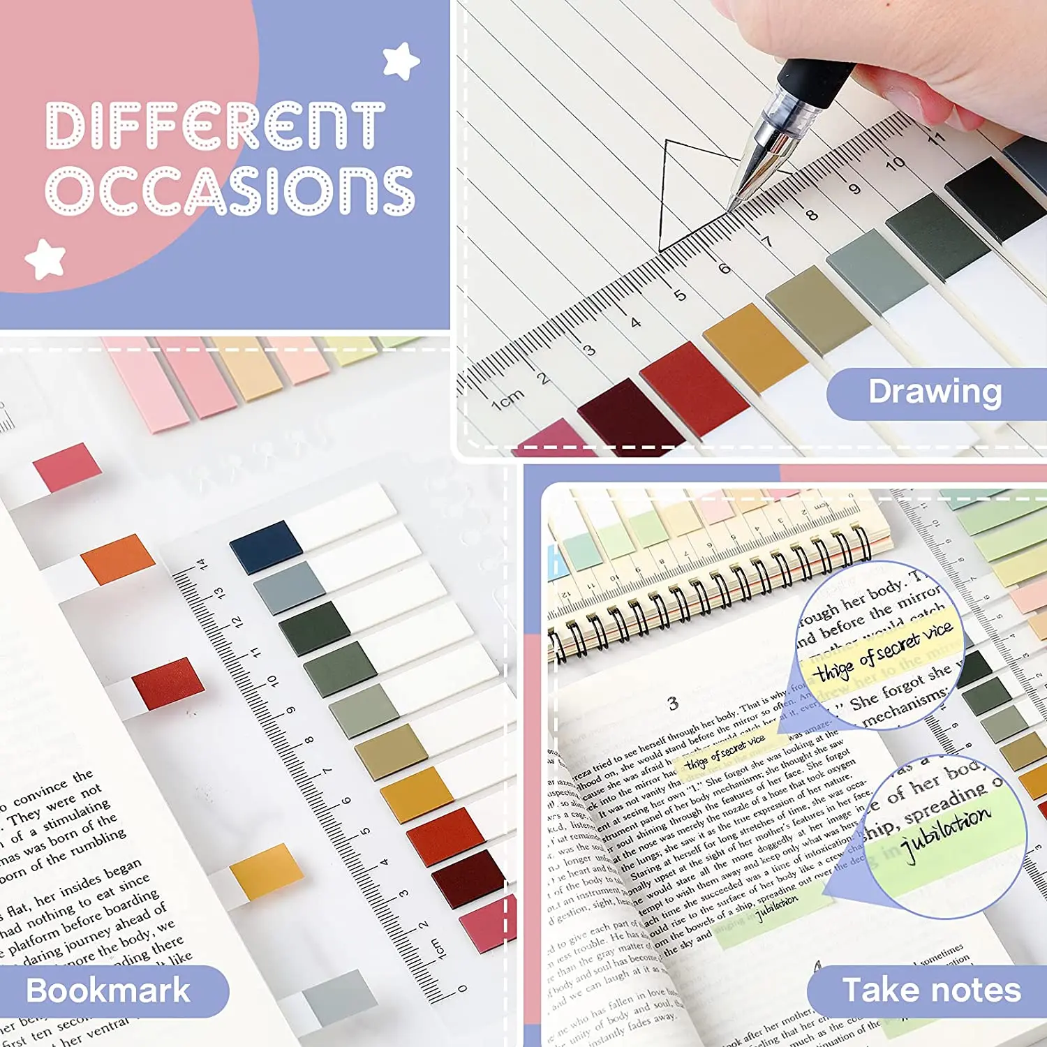 Transparent Clear Pet Sticky Note 50 Sheets/Pad Self sticky note