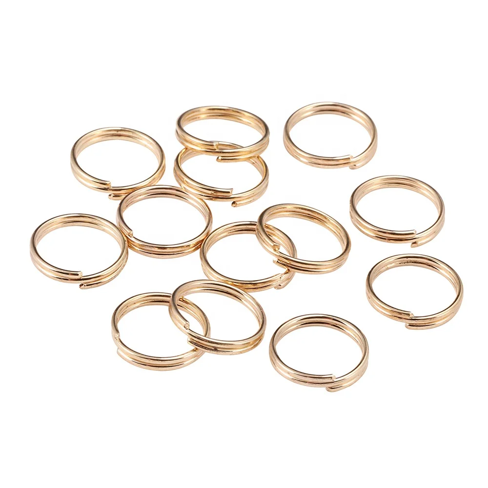 200pcs/lot 4 6 8 10 12 mm Open Jump Rings Double Loops Gold Silver Color Split Rings Connectors For Jewelry Making Supplies DiY