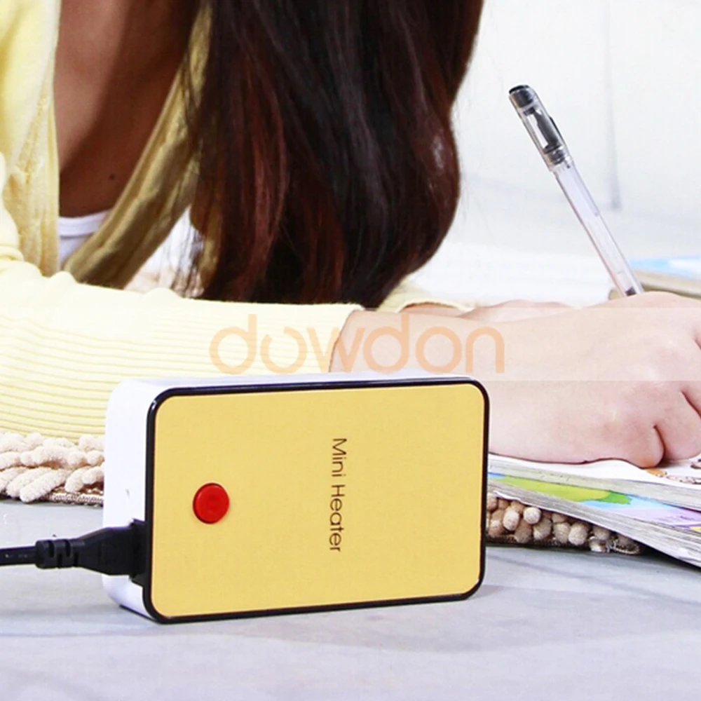 Rechargeable 220V Handheld Mini Hand Warmer Heater Fan for Office Desk
