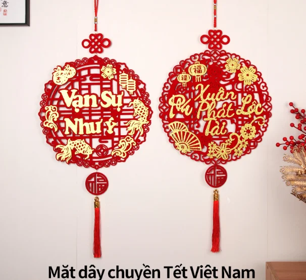 Home Hanging Ornament Chinese Lunar New Year 2024 Vietnamese Spring Festival Hanger
