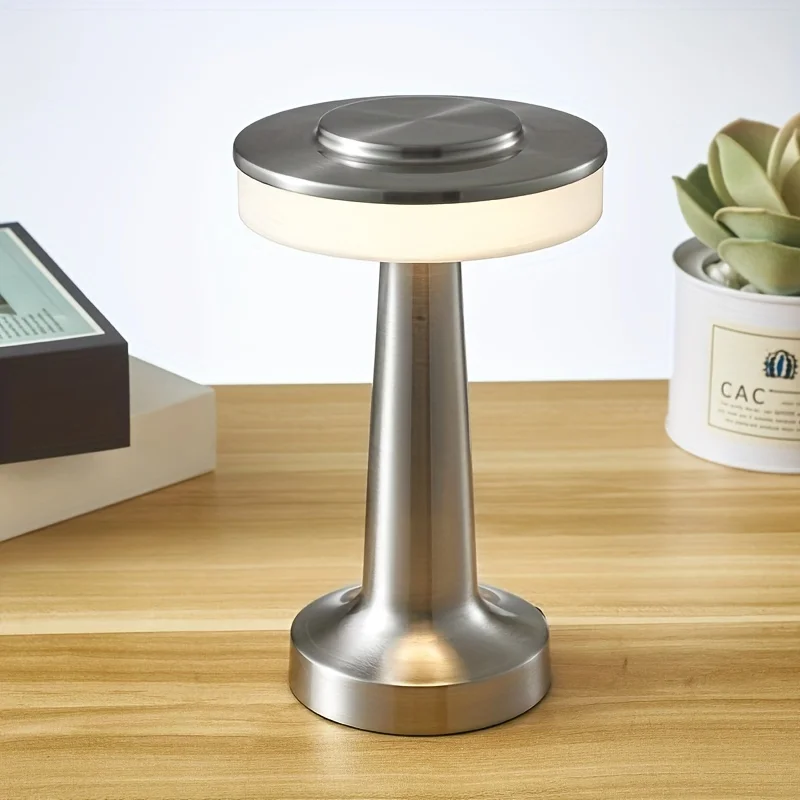 Portable LED Table Lamp with Touch Sensor 3-Levels Brightness Rechargeable Battery Up to 48 Hours Usage