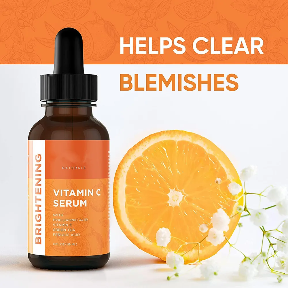 Private Label Hypoallergenic Antioxidant Anti Aging Hyaluronic Acid Vitamin C  Face Serum