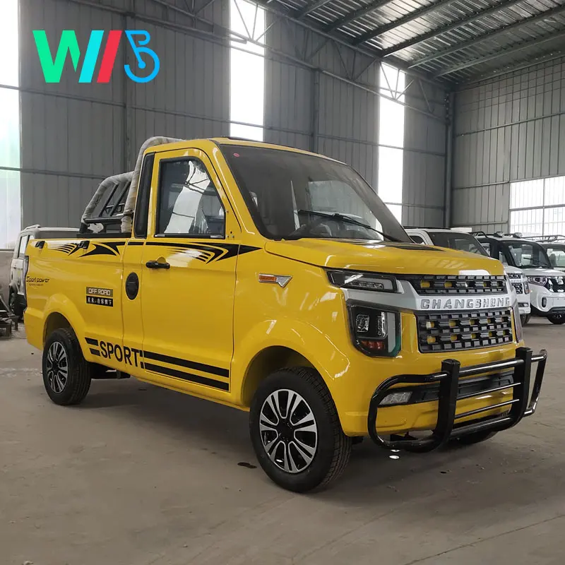 4x2 Electric Cargo Pickup Truck,Double Cabin Left Rudder, Suitable for All Kinds of Pickups with Complex Road Condition