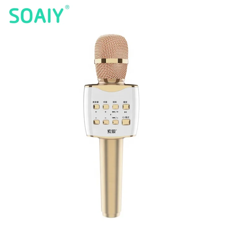 SOAIY bluetooth портативный караоке usb беспроводной микрофон для пения