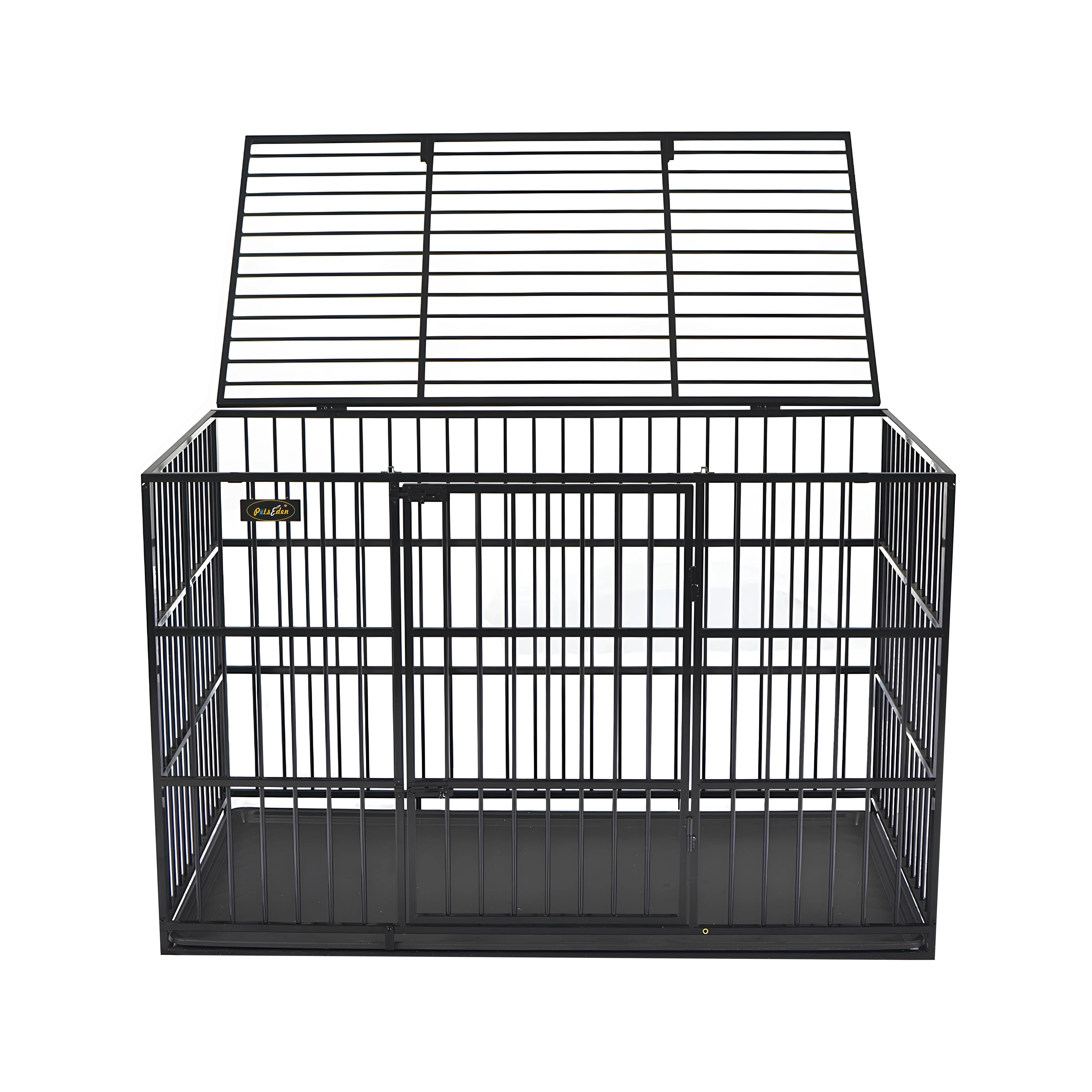 Stackable Metal Heavy Duty Pet Cages Houses Dog Crate With Tray Dog Kennel House