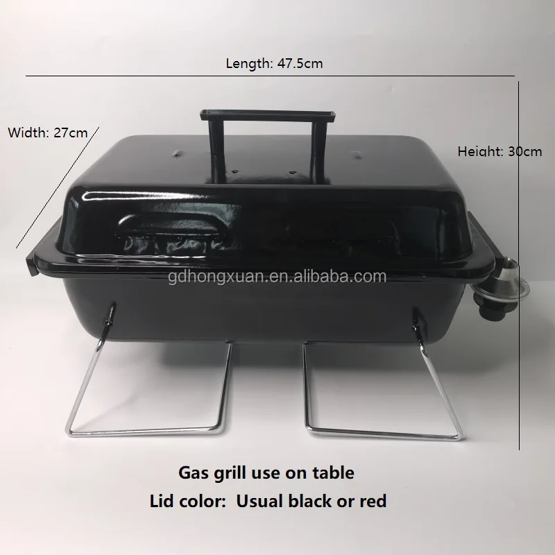Small Enamel Adjustable Gas Grill BBQ Stove table gas grill buffet heating stove
