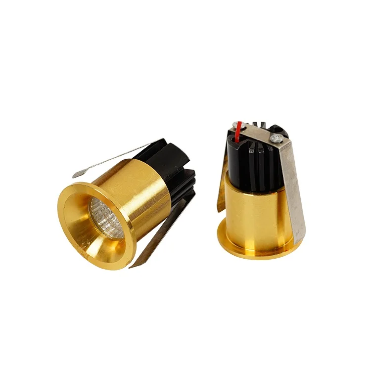 Easy Installation Indoor Lighting Aluminum 3watt Recessed Round Cabinet Ceiling Led Spotlight