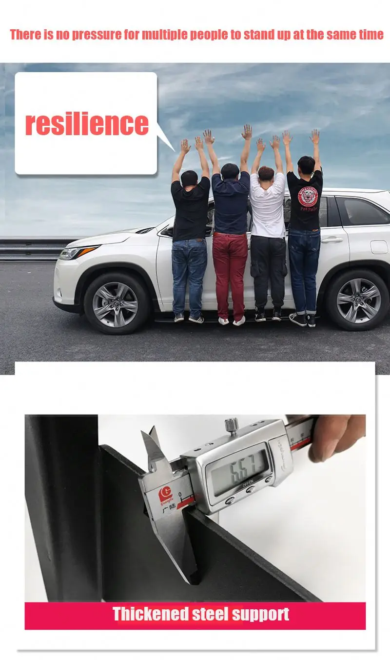 aluminum power electric auto side steps pedals running boards electrical for toyota fortuner 2012 2016 2019 innova