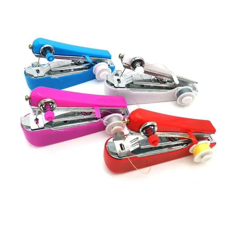 Mini Handheld Sewing Machine for Quick Stitching,Portable Sewing Repair Kit for Beginners DIY, Fabrics, Clothes, Home, Travel