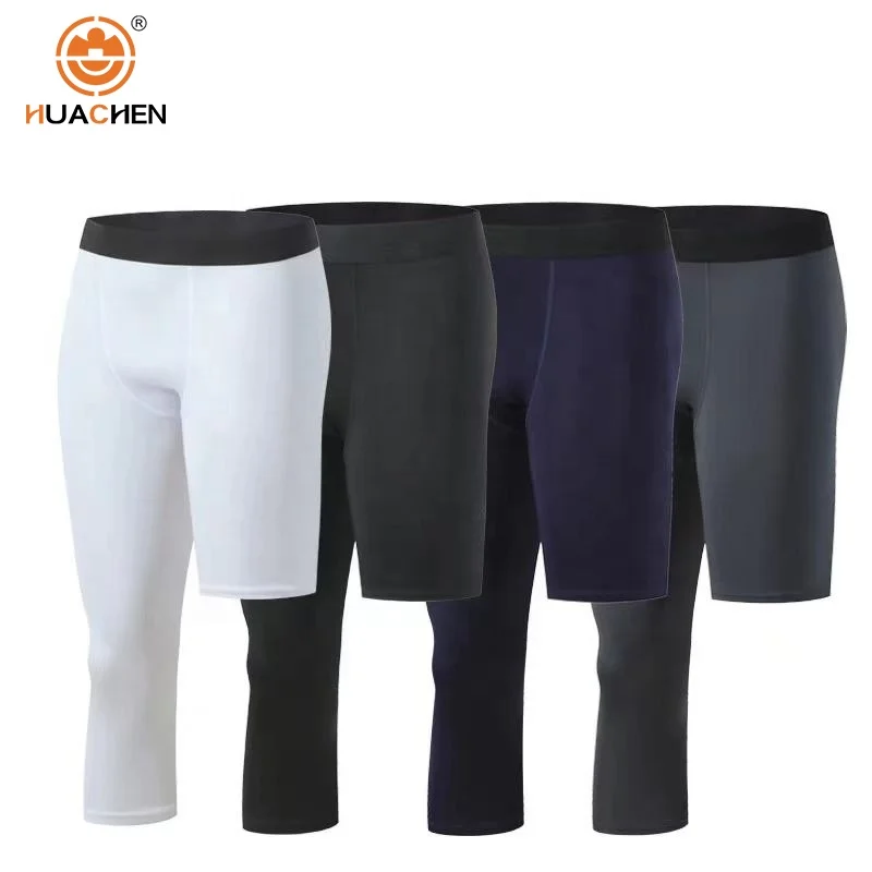 Мужские эластичные спортивные колготки