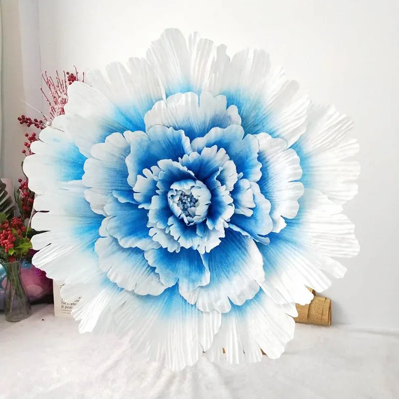 100cm artificial silk huge peony flower giant flowers for wedding decor