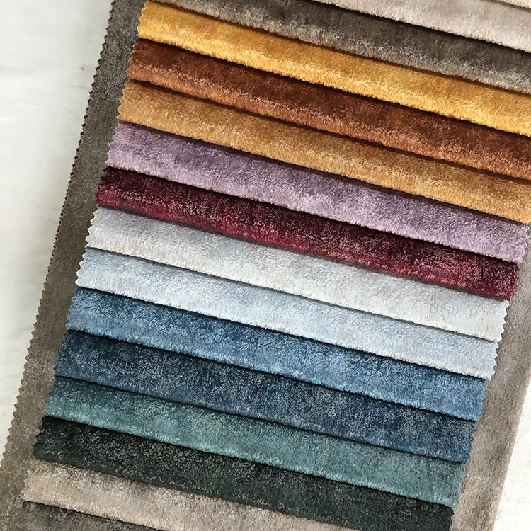 China Hihg Quality Bronzing Luxurious Room Curtain Blackout Fabric Bronzed embossed literary high texture fabric warp knitted