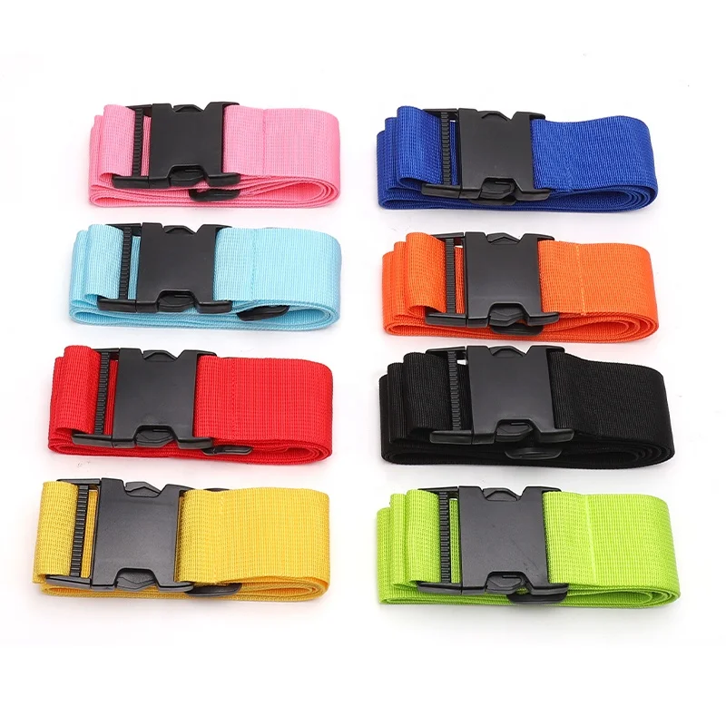 Amazon hot sale luggage tag straps belt Portable Travel Organizer nylon webbing Luggage Straps for suitcases