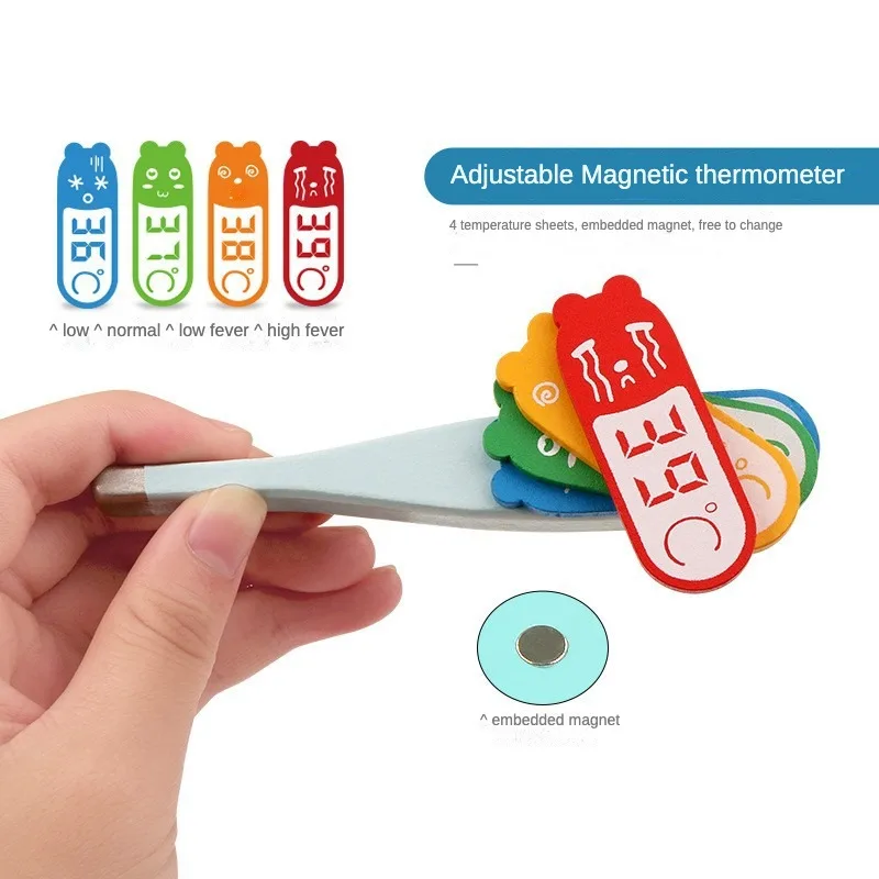 Educational Dentist Toy Wooden Mini Simulation Stethoscope Injection Game Role-playing Medical Kids Doctor Play Set Kits Toys