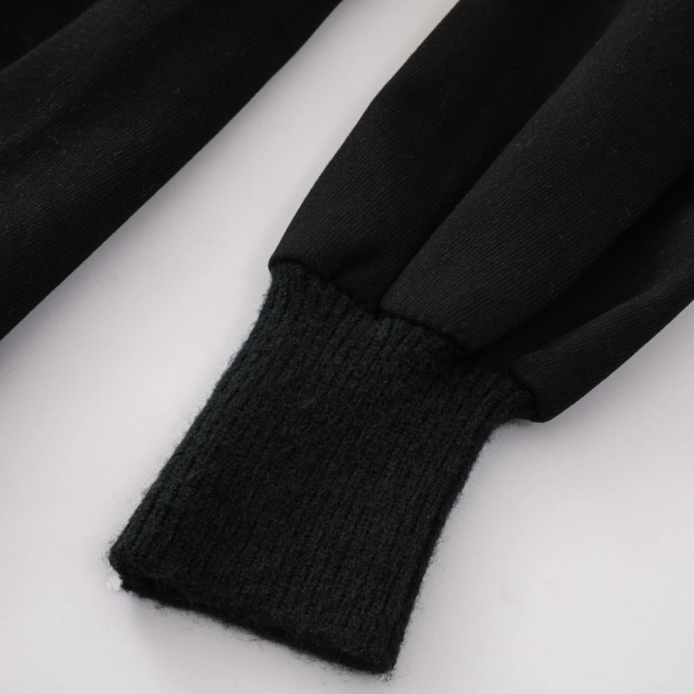 New Fashion Ladies Wool Knitwear Dress V-neck Long Skirt Button Neck Knit Long Sleeve Casual Pullover Paid Sweater Dress Plus Si