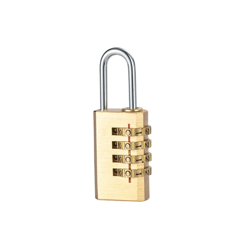 21MM 4 Dight Ultra safe and convenient brass combination padlock luggage lock