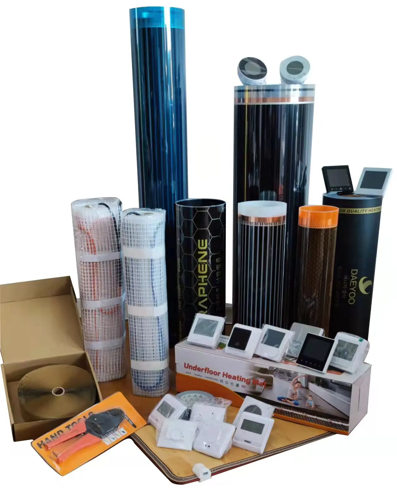 Electric Underfloor Far Infrared Heating Mat Foil