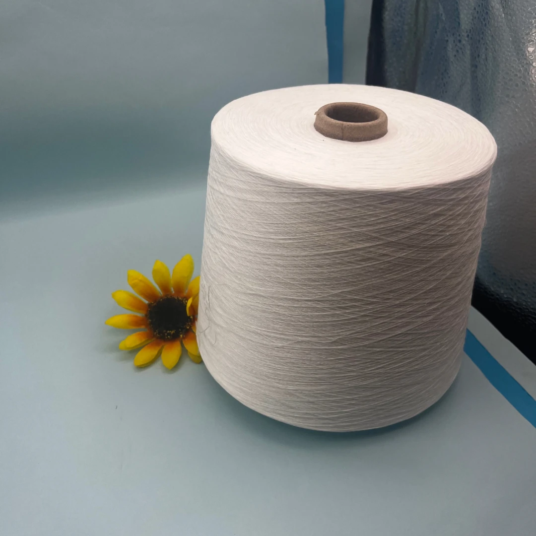 bamboo yarn raw white for weaving and knitting from China