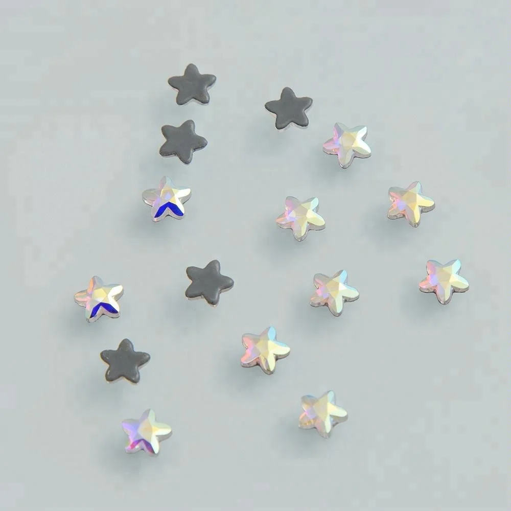 
Wholesale Chain Flat Back Shape Hot Fix Rhinestone ab Crystals Strass For Wedding Shoes 