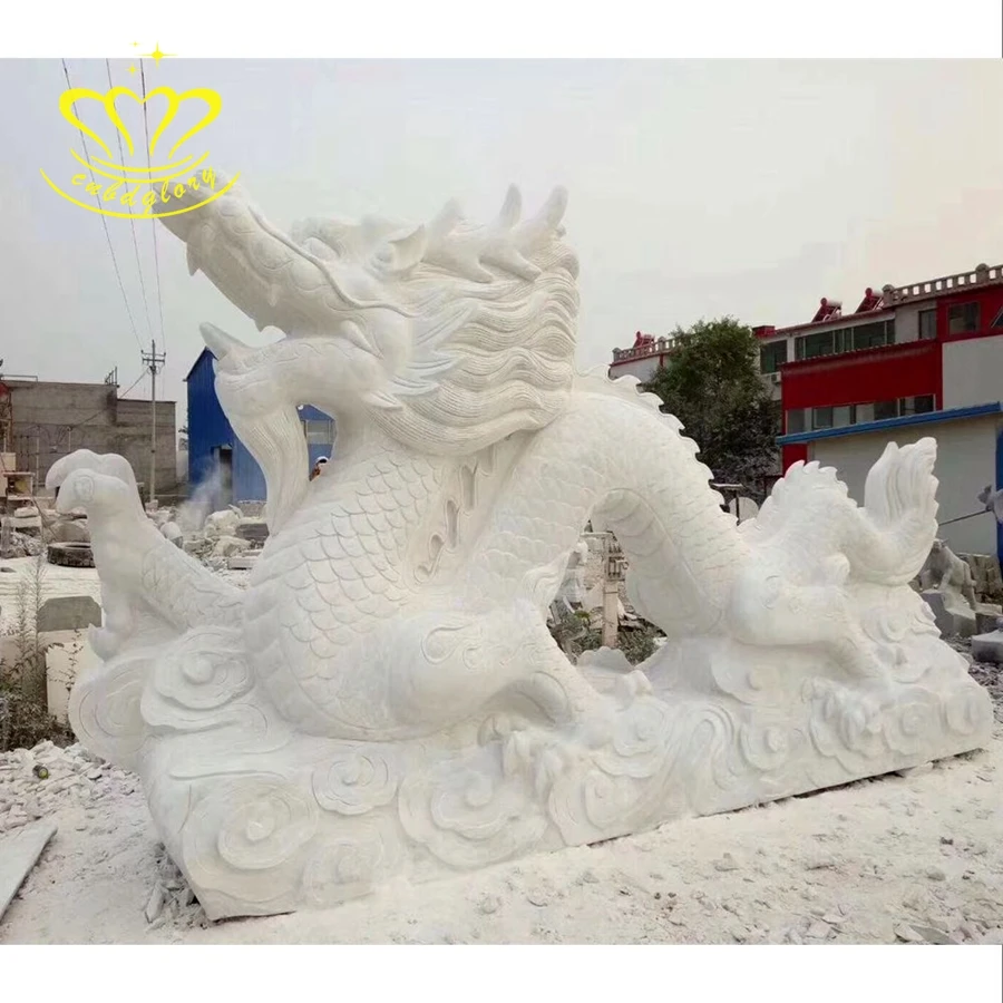 Открытый Сад орнамент скульптура черный мрамор китайский дракон статуи