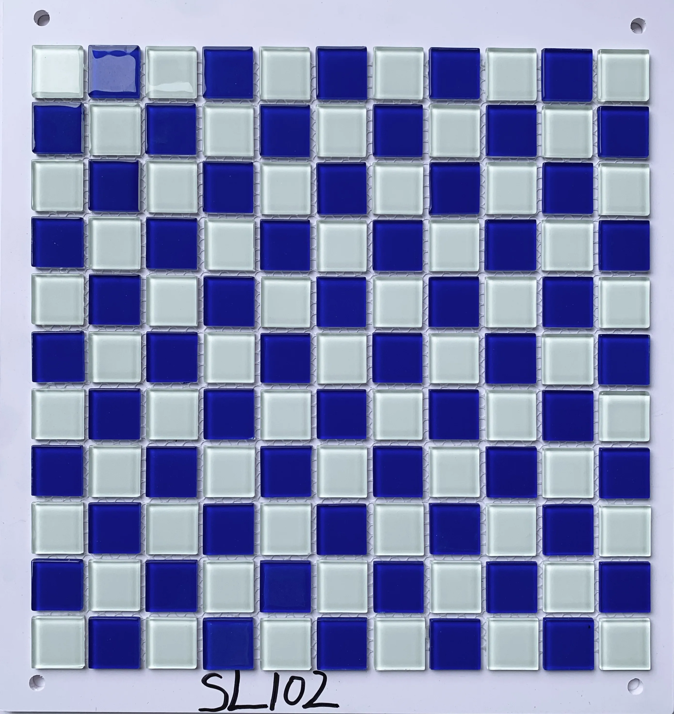 25x25x3.5mm Crystal Glass Mosaic Tiles 300x300mm Mixed Kitchen Floor Swimming Pool Decorations Chinese Polished Stone Mosaics