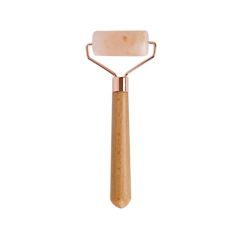 Natural Himalayan Rock Salt Jade Face Roller Facial Lifting And Wrinkle Removal Jade Roller Salt Stone SPA Body Massage Roller