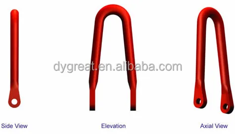 API 8C Single-arm And Double-arm Elevator Link Adapter/ Drill Collar Dolly Link-chain-bucket-elevator-chain For Oil Drilling