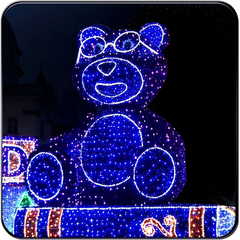 Декор Toprex на заказ OEM коммерческий уличный светодиодный декоративный медведь дисплеи для Рождественского освещения праздничного украшения