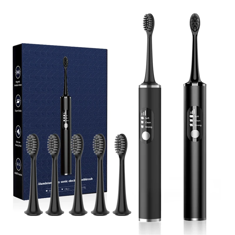 power sonic electric toothbrush aluminum ultrasonic toothbrush aquasonic black series ultra whitening toothbrush
