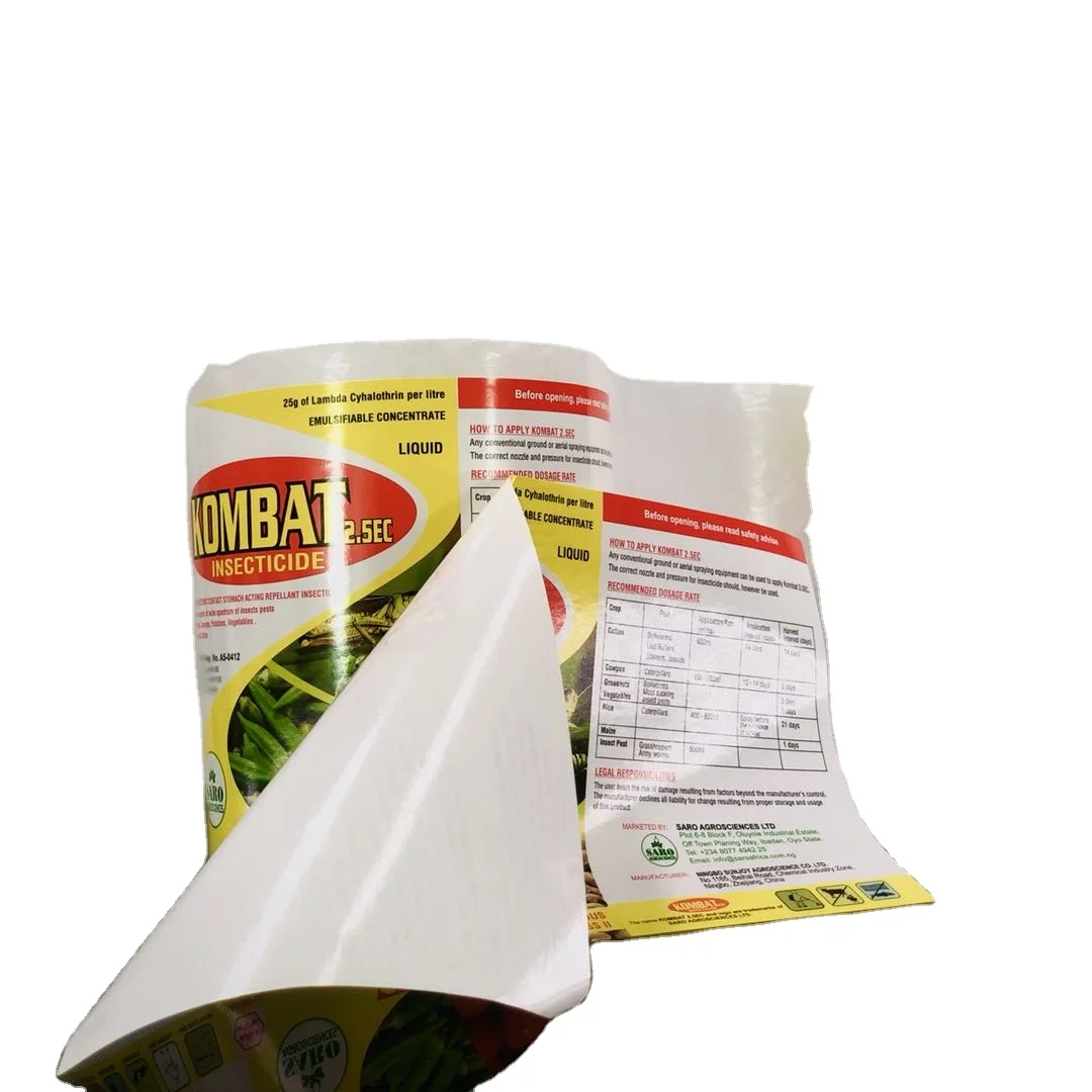 2022 Fashion Colorful Packaging Labels For Medicine Plant Nutrient Pesticide Herbicides Bottle Labels Sticker