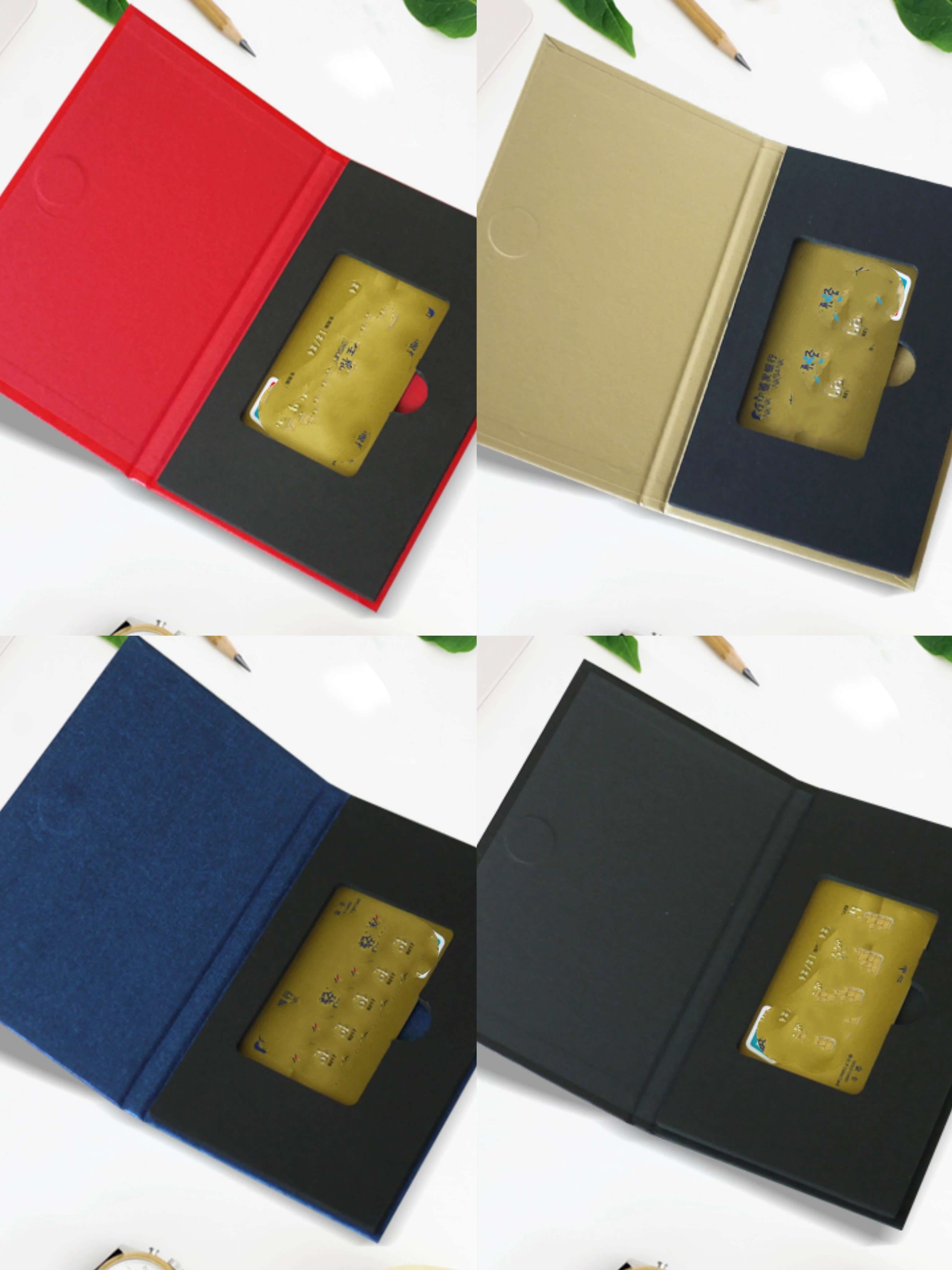 High-End Custom Logo Fancy Paper Card Case Hot Stamp or Silk Screen High Quality Box for VIP Credit Card Gift Membership