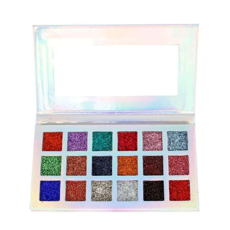 
2019 hot sale colorful Eyeshadow Glitter Sequins private label glitter eyeshadow palette loose eyeshadow shimmer makeup 