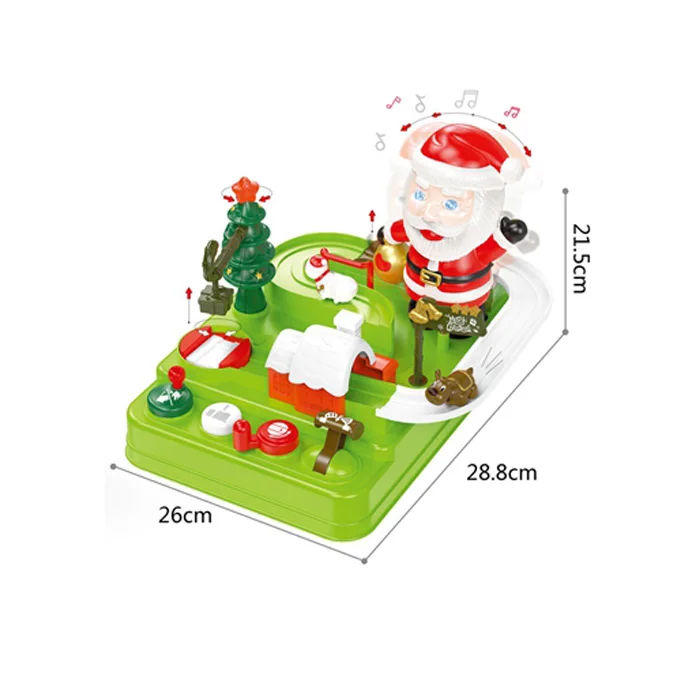 Christmas gift 6 keys kids car truck set adventure slot desktop game set