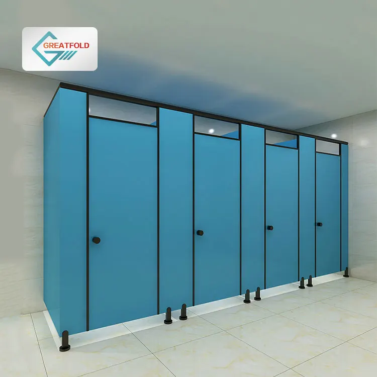 phenolic core  toilet partitions modular public toilet commercial restroom stalls dividers  plastic toilet partition systems