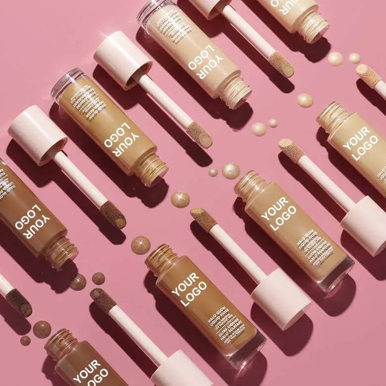 Custom Matte Vegan Liquid Full Coverage Makeup Manufacturers, Featuring Waterproof Concealer and Long-lasting Liquid Foundation.
