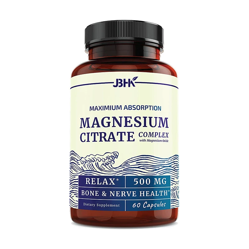 Biocaro OEM Magnesium Glycinate Capsules Supply Private Label Vegetarian Capsules Magnesium Citrate Capsule