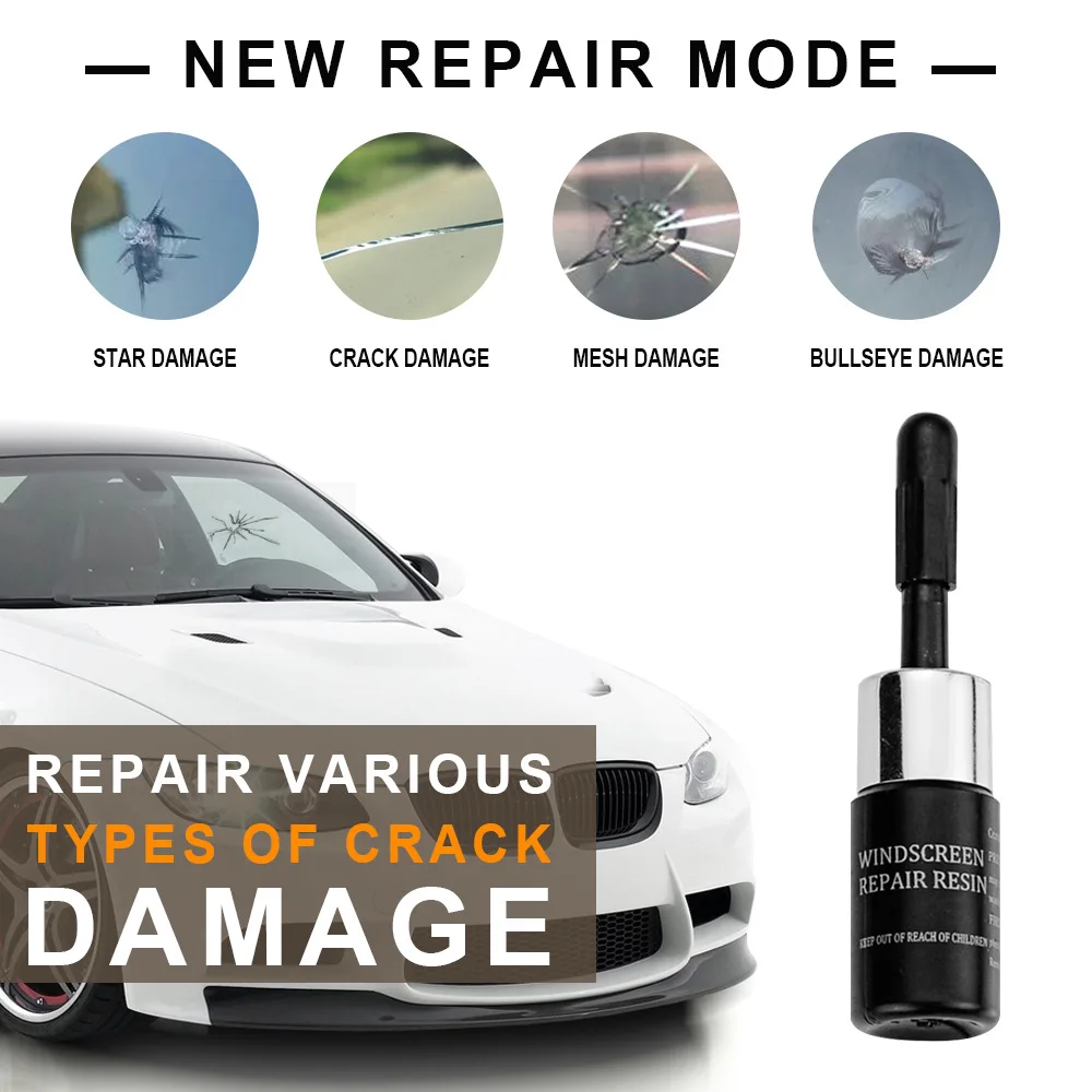Hot Sale Glass Crack Repair Screen Crack Windscreen Repair Liquid Strong Windscreen Repair Kit Windshield