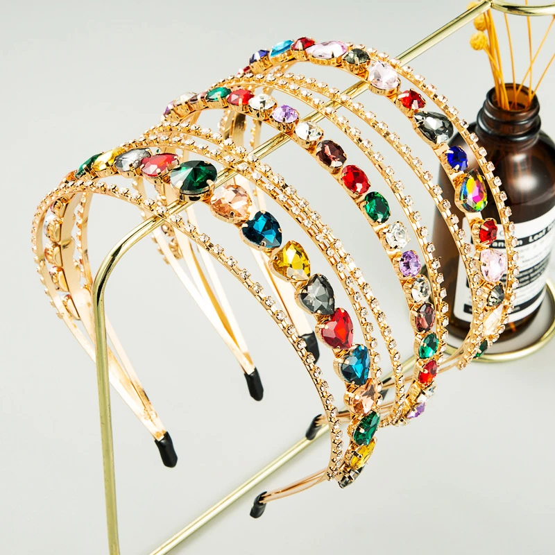 Bridal Hair Accessories Wedding Luxury Rhinestone Headbands Hairbands for Women