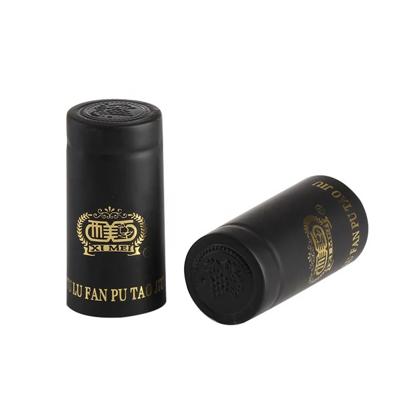 Matte Black Color Heat Sensitive Shrinkable PVC Wine Cap Seal