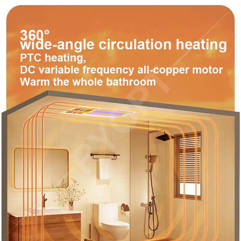 Led Artificial Skylight  Sunlight Blue Sky Lamp Tuya Smart Ceiling Kitchen Bedroom Master Ceiling Panel Light With Air Heater