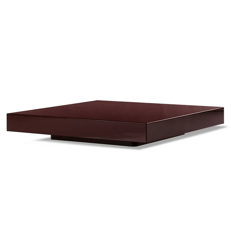 Modern lacquer finished center wood coffee table