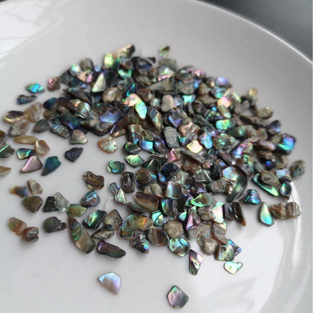 
XUNBEI Natural Crushed Abalone Shell Mother of Pearl shell DIY abalone shell pieces 