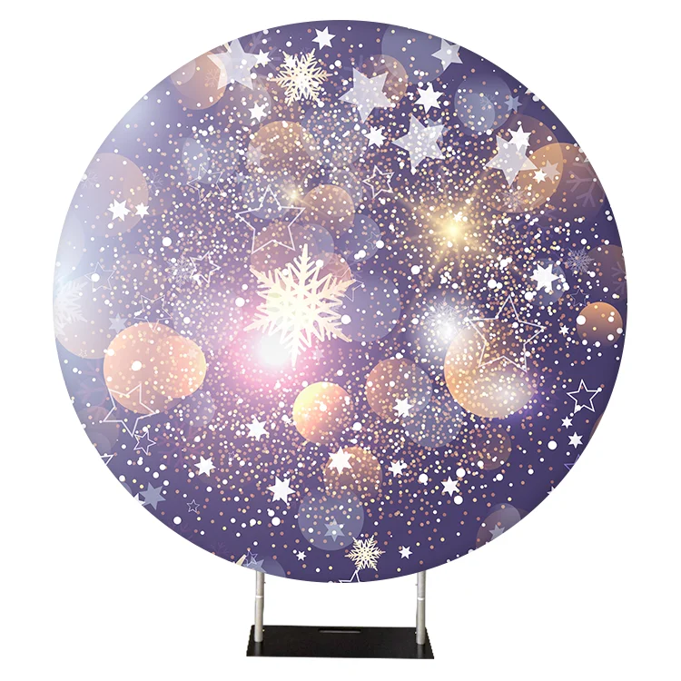 2022 fashion 6.6ft custom photo booth wedding round circle backdrop stand