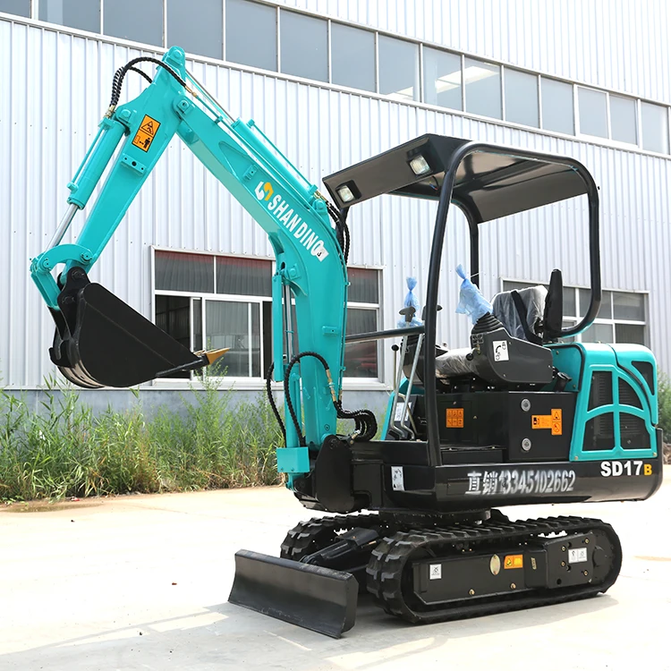 Global hot sale 1-2ton mini excavator  crawler mini digging machine standard excavator bucket sizes