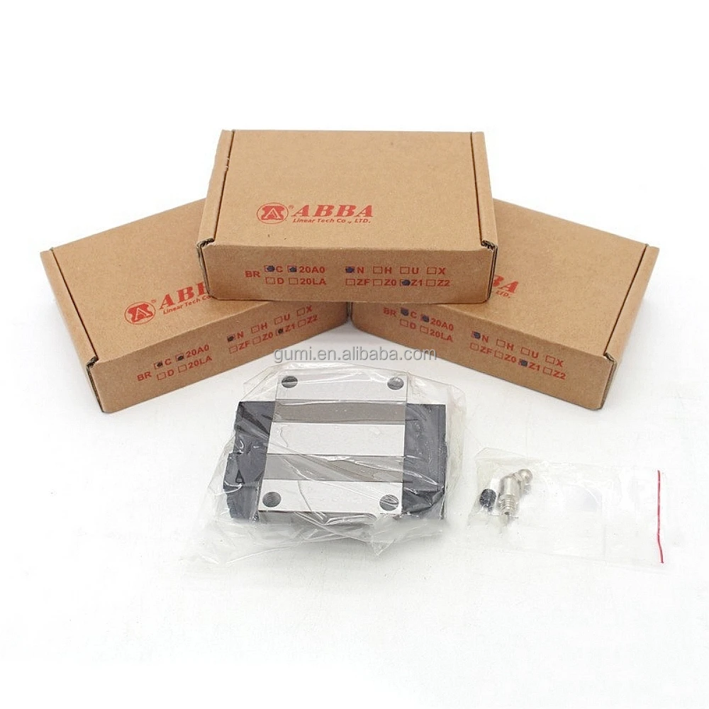 BRC15 Original ABBA BRC 15 A0 BRC15A0 Flange Linear Motion Guide Rail Slider Bearing Linear Runner Block For CNC Machine