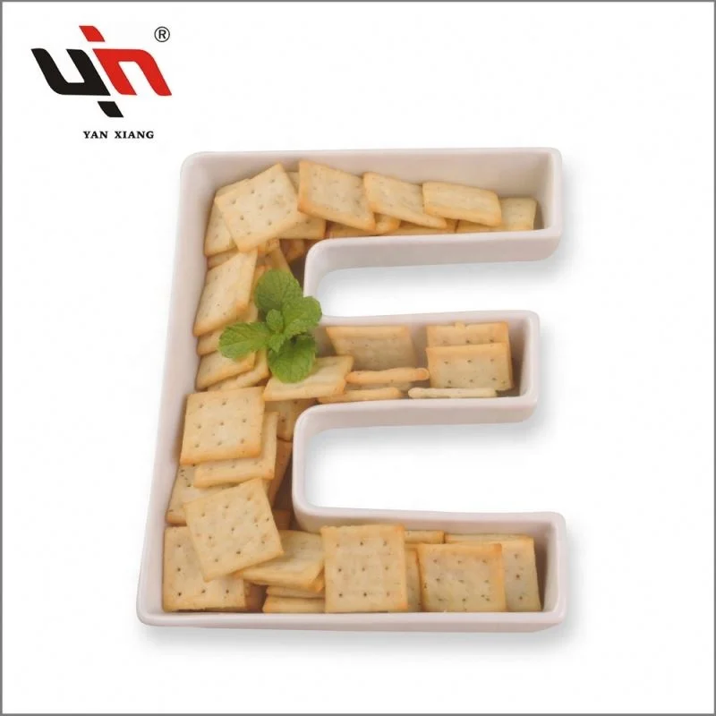 Factory Price Ceramic A To Z White Ceramic Heart Shape Letter Dish Ceramic Snack Serving Dish Dinner Set For Party