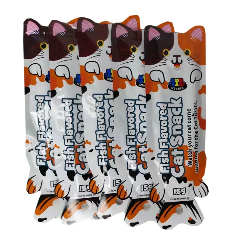 Amazon hot sale New cat treat chicken beef stick pet grinding food