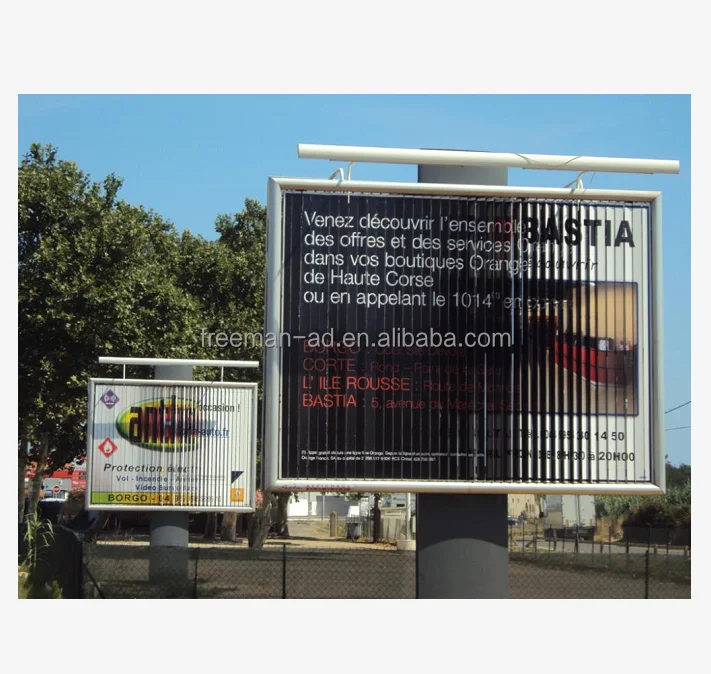 three sided rotating advertising outdoor billboard Hot Sale Best Price Aluminum Prism Trivision Billboard for Sale