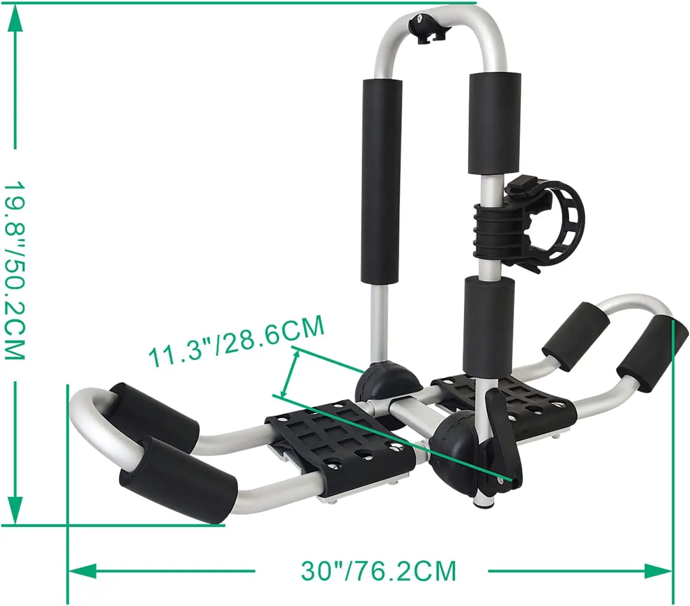 Kayak Roof Rack,J-Style 4-in-1 Kayak Roof Holder Carriers for Canoe, Kayaks,Surfboard and Ski Board Rooftop Mount on SUV, Car