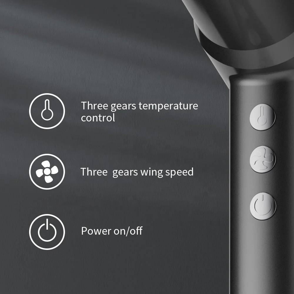 OEM Electric High Watt High Speed Hair Dryer 2000w Salon Professional Negative Ion Brushless Hair Dryer